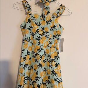 Tahari Girl Lemon Dress